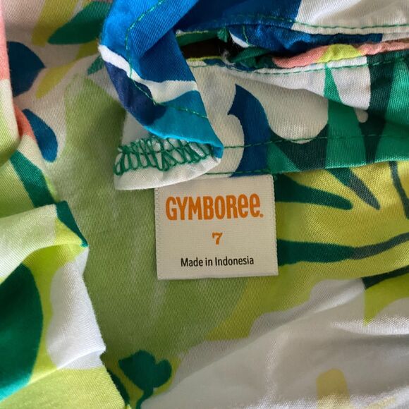 Gymboree Tropical Print Poplin Tank Girls' 7 - Picture 3 of 11